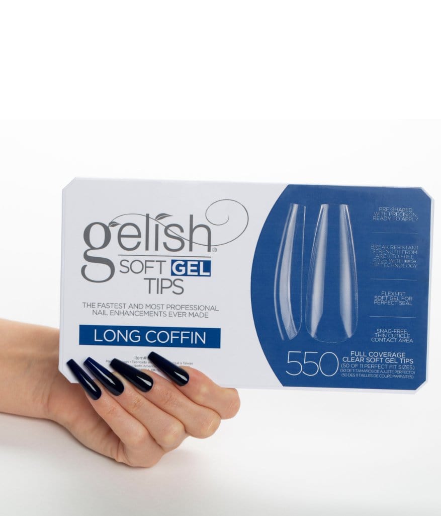 Gelish SoftGel Coffin Tips 50 Pack Refill - Sagema