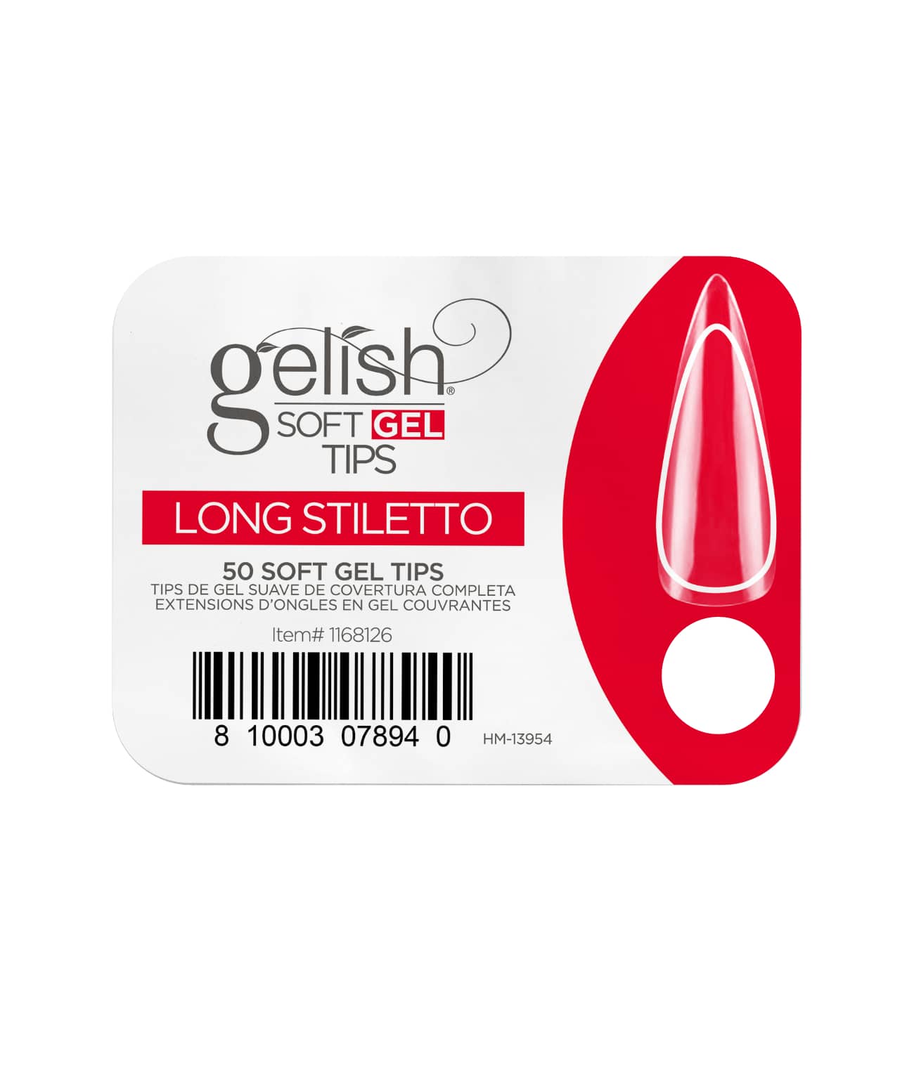Gelish SoftGel Long Stiletto Tips 50 Pack Refill - Sagema