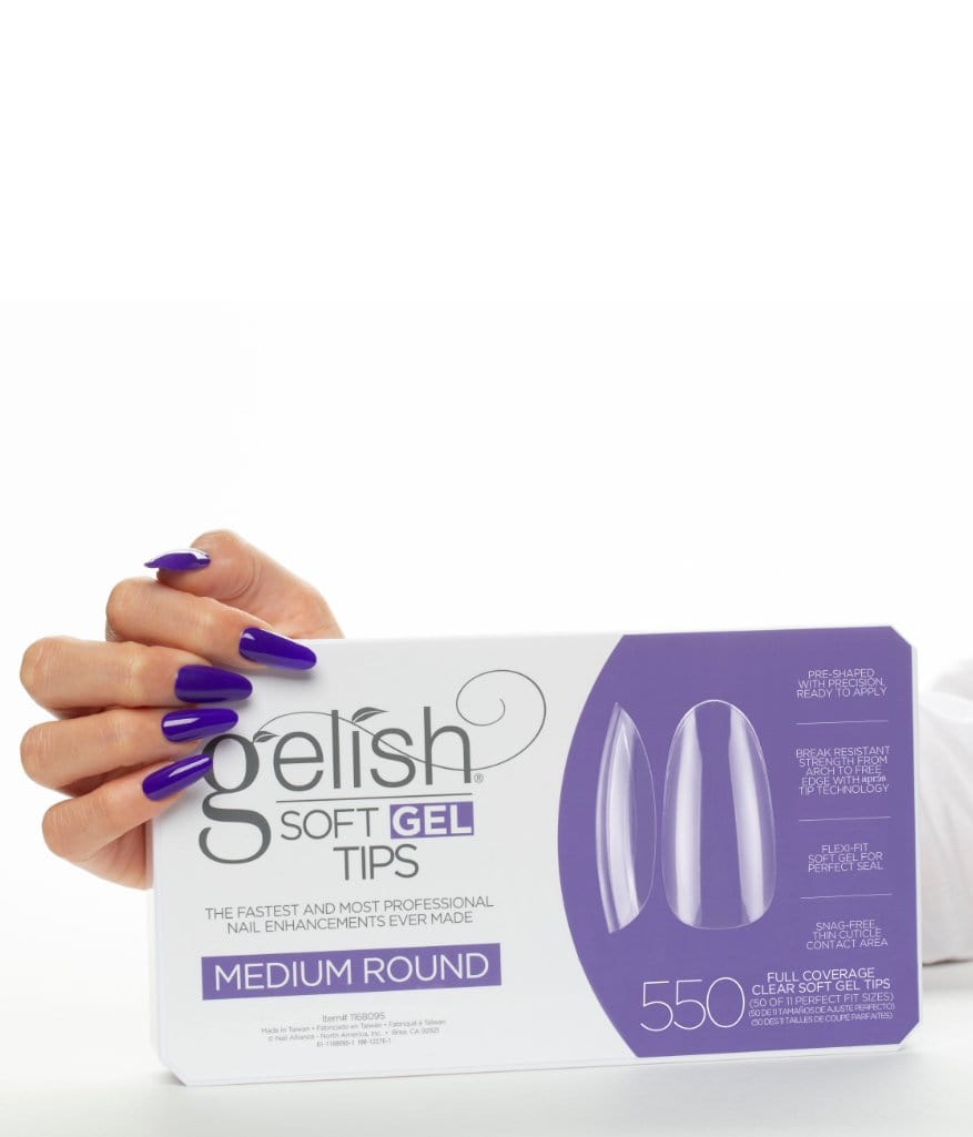 Gelish SoftGel Medium Round Tips 50 Pack Refill - Sagema