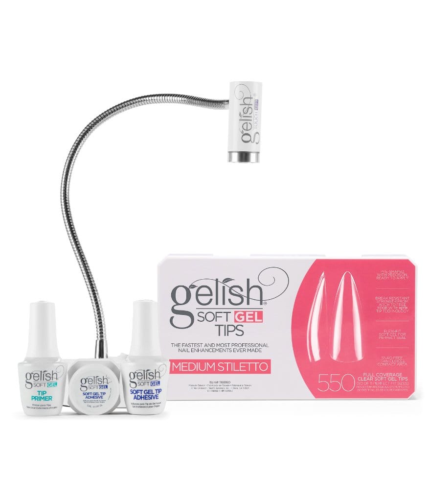 Gelish SoftGel Medium Stiletto Tips 50 Pack Refill - Sagema