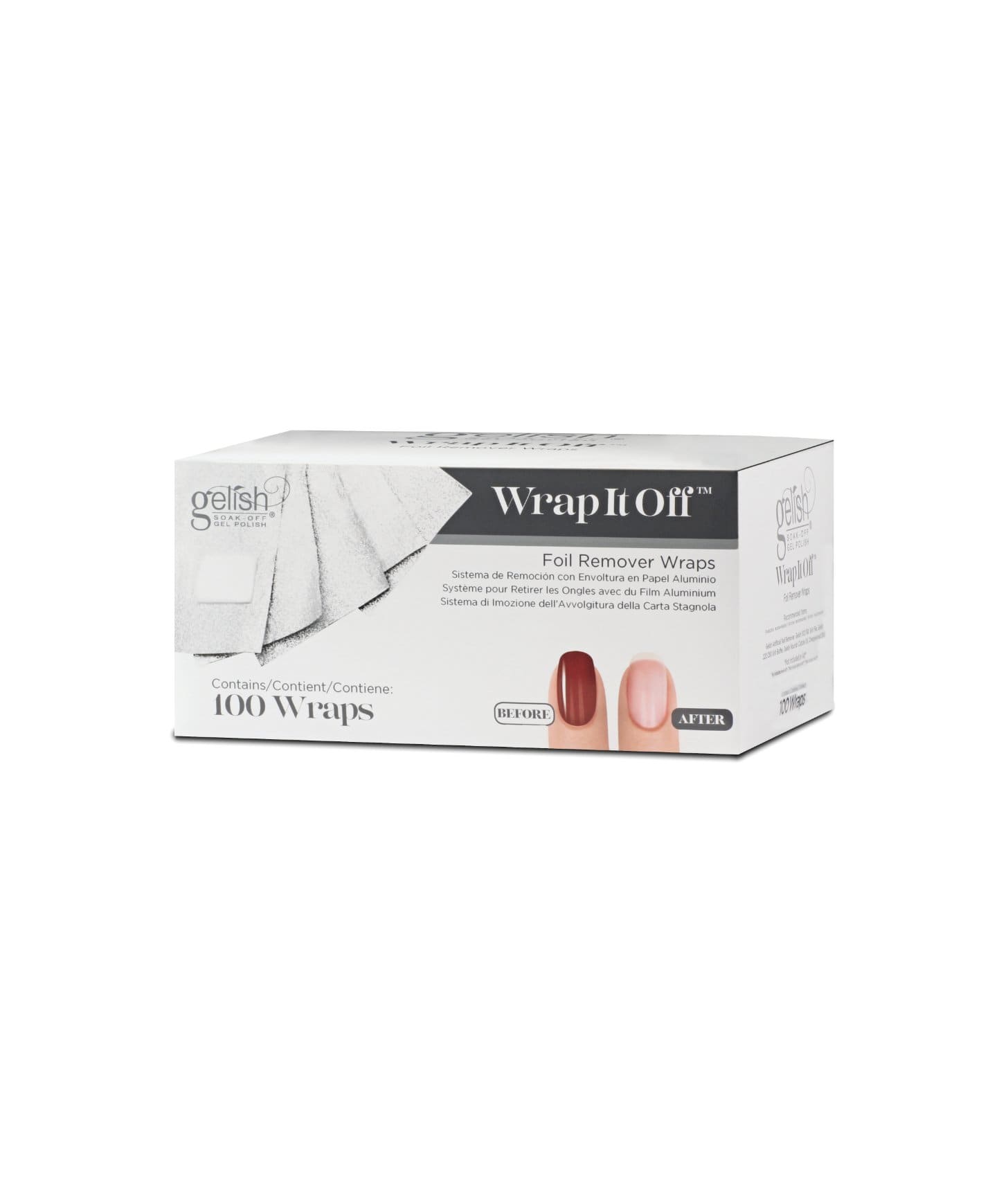 Gelish Wrap It Off - Foil Removal Kit 100ct Foils - Sagema
