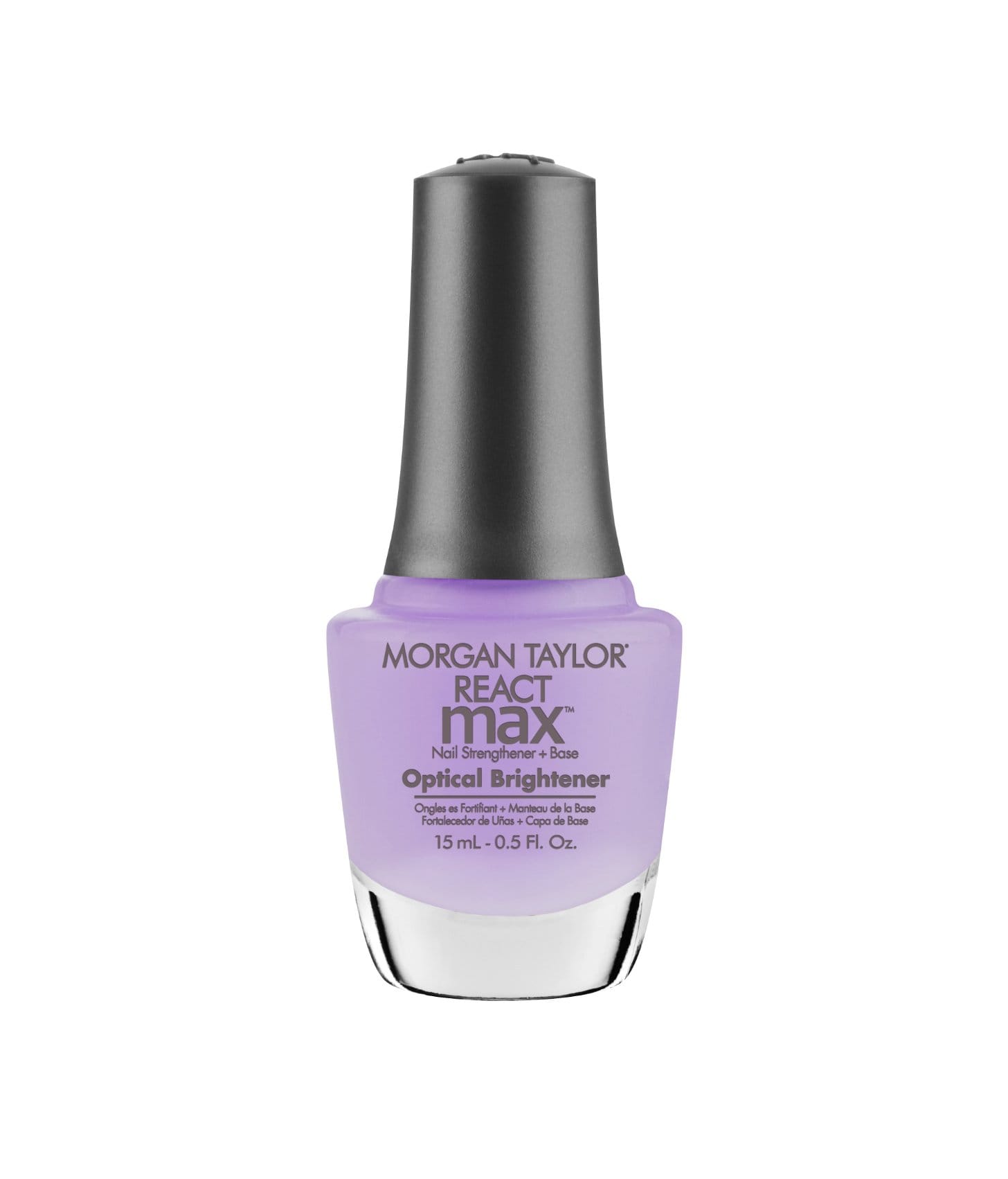 REACTMAX OPTICAL BRIGHTENER NAIL STRENGTHENER + EXTENDED WEAR BASE COAT - Sagema