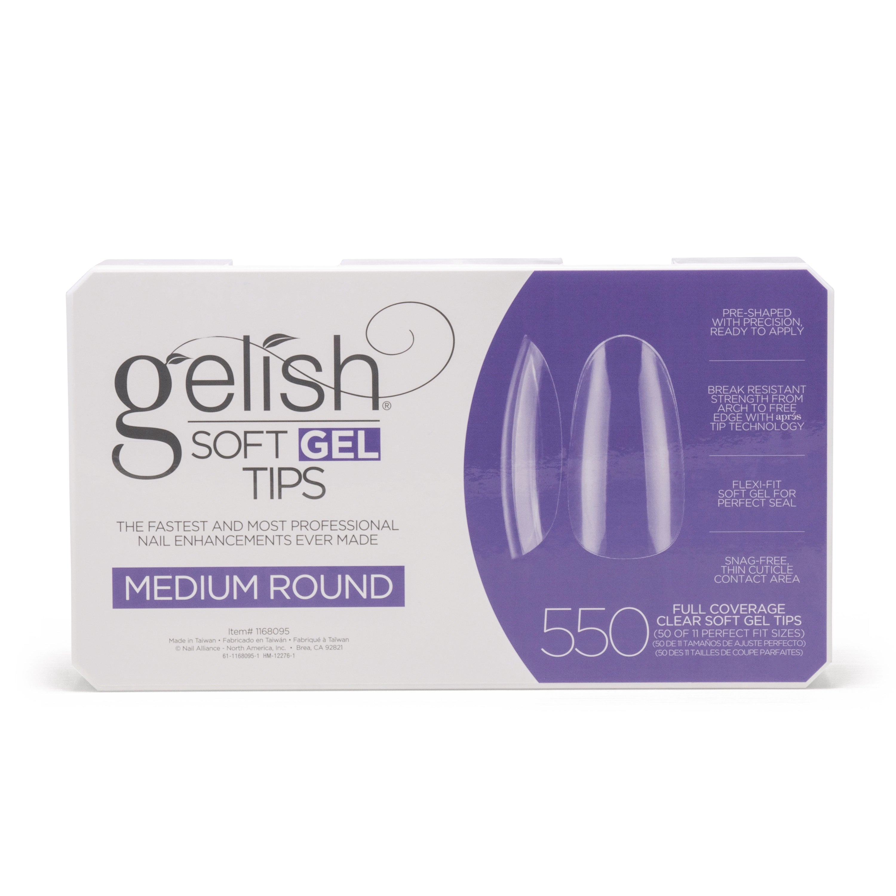 Gelish SoftGel Medium Round Tips 550 Pack