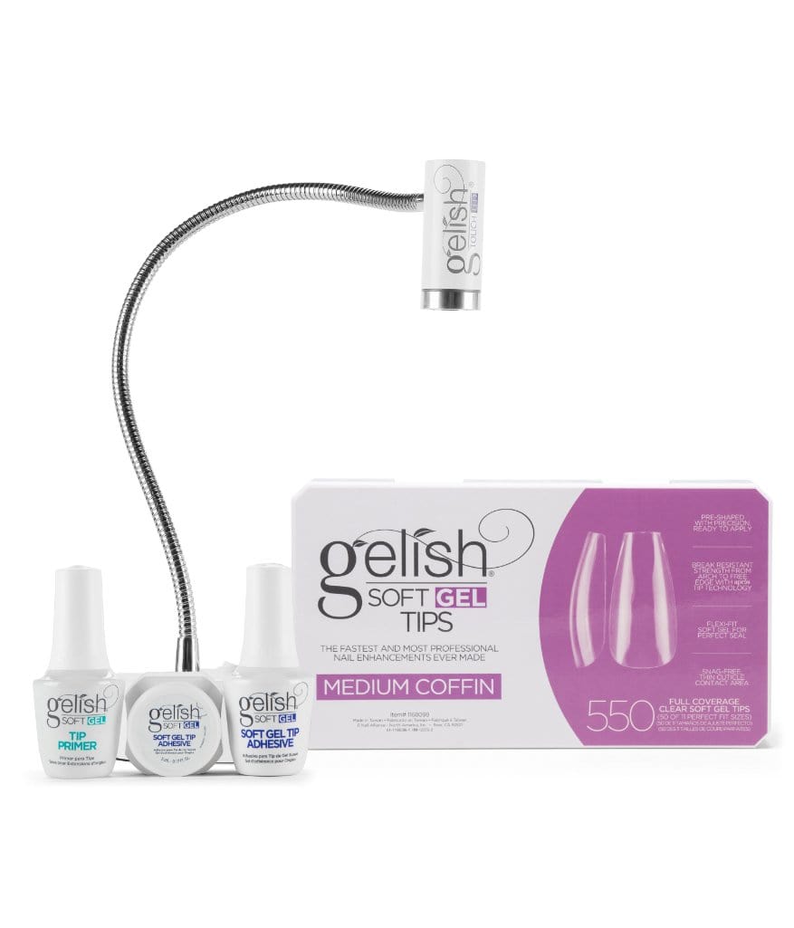 Gelish SoftGel Medium Coffin Tips 550 Pack