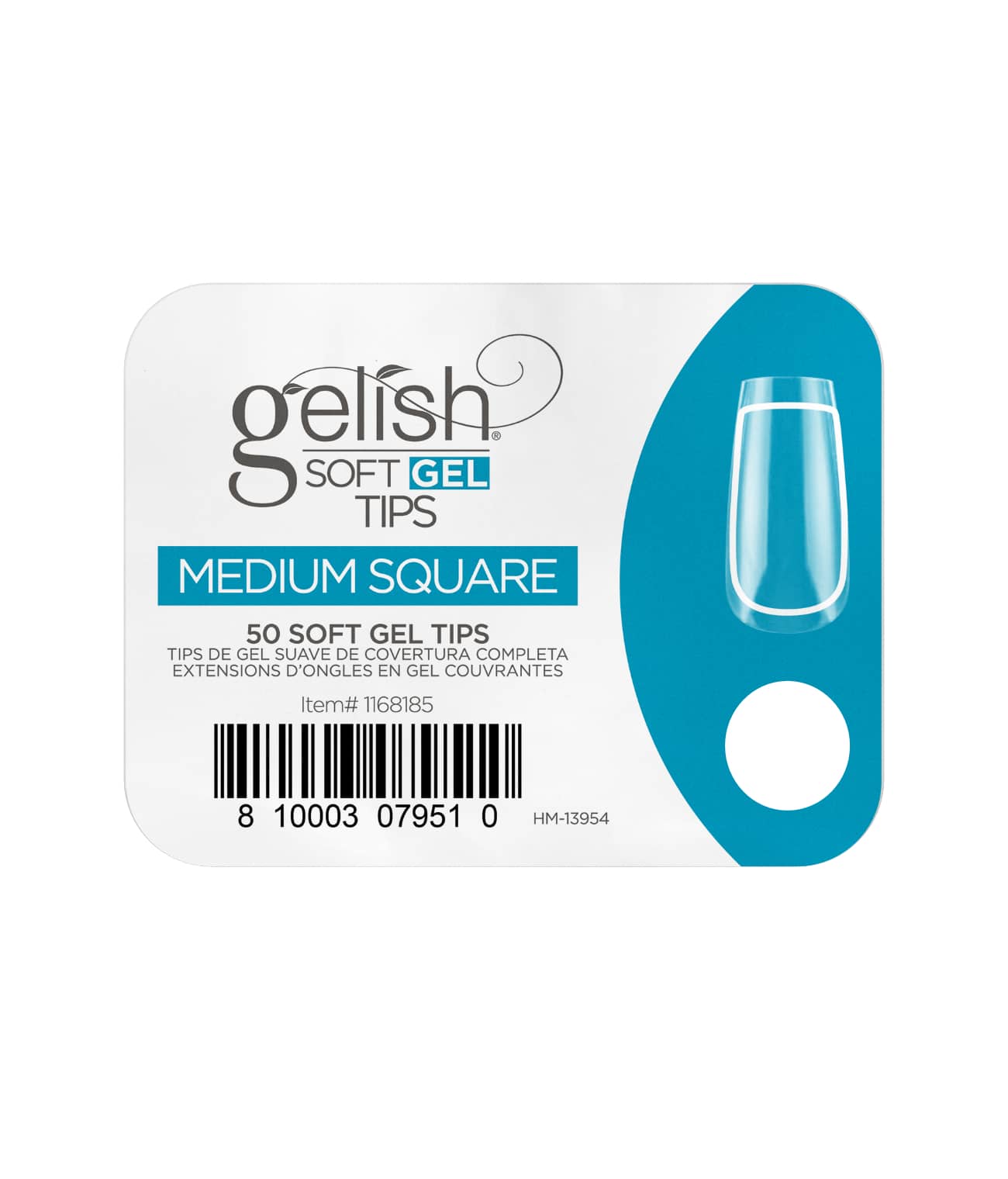 Gelish SoftGel Medium Square Tips 50 Pack Refill - Sagema