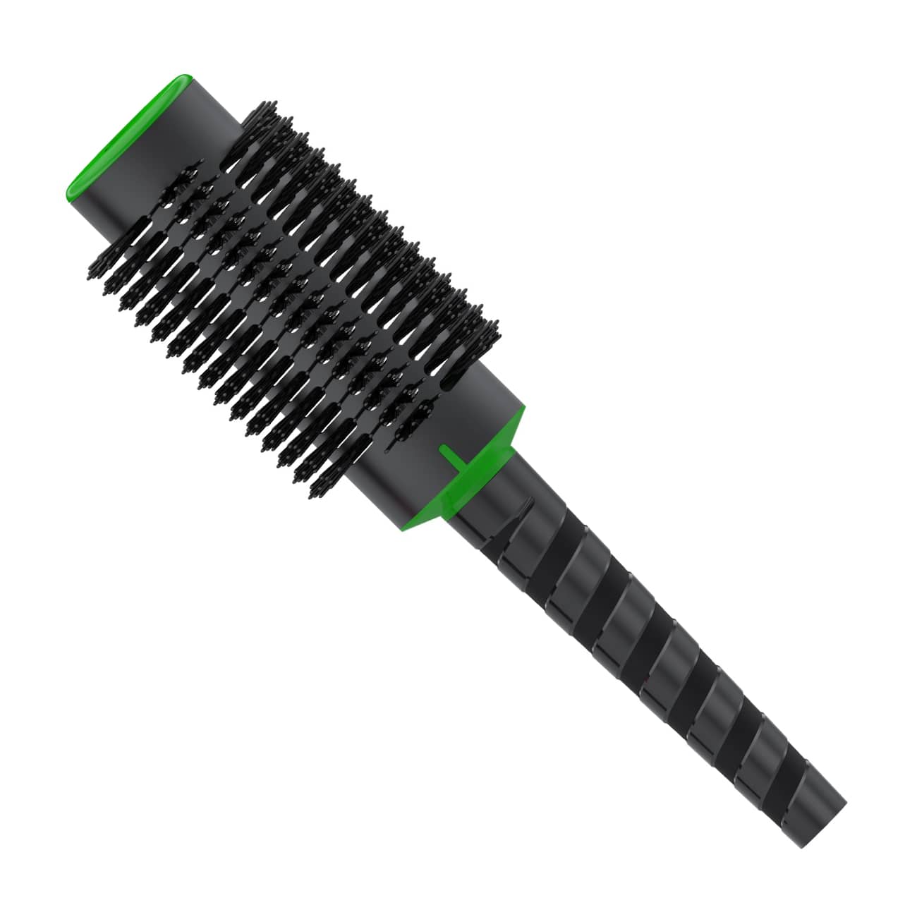Janeke Thermal Spiral Brush Black Green 65mm - Sagema